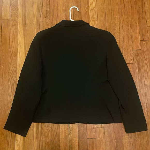 Petite Jones Studio Separates black one button collared blazer Size 16P - Picture 2 of 10